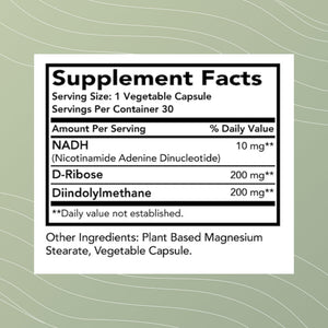 Optimal Health Systems NADH + DIM | Dr. Harris Essentials | Energy + Neurotransmitter Support | Plant-Based | Mental Clarity, Concentration, & Memory Supplement | 30 Capsules Optimal Health SystemsBuy Supplements Australia