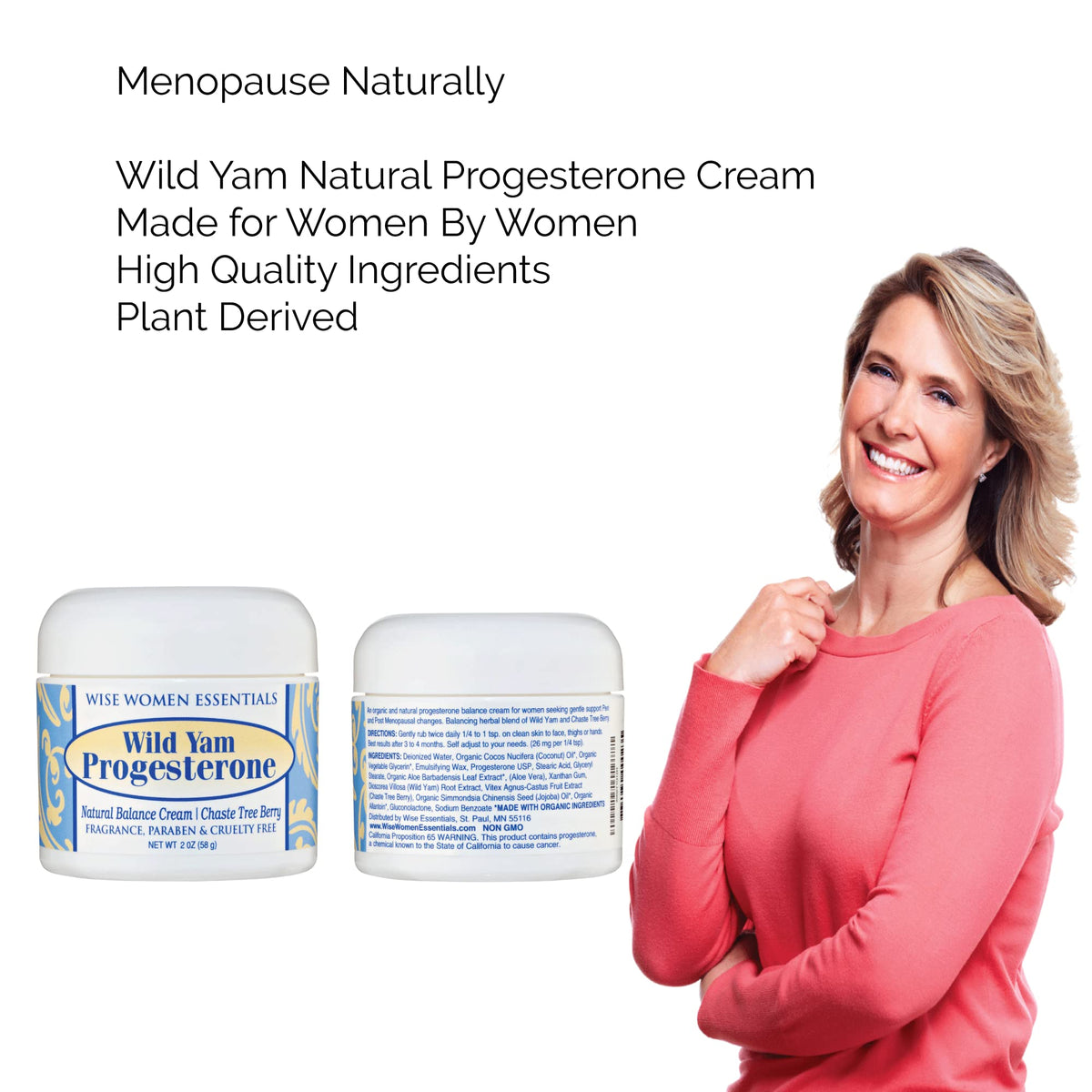 Progesterone Cream - Bioidentical Balance Formula for Peri Menopausal Women sourced