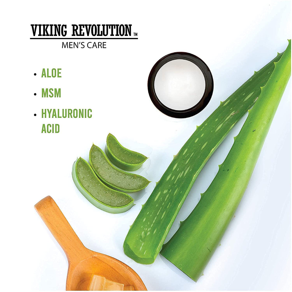 Viking Revolution Natural Eye Cream for Men - Anti-Aging (Pack of 2)