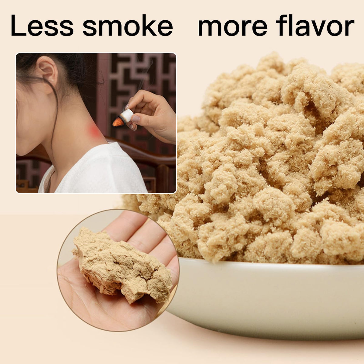 Moxibustion Smokeless Moxa Warm Chinese Medicine Stick Mugwort Roll Mugwort Stick (2.6cm)