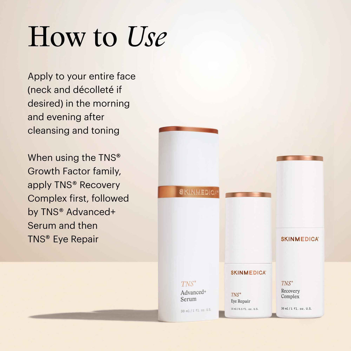 SkinMedica TNS Recovery Complex Facial Treatment - Advanced Growth Factor & Exosome Formula for Skin Rejuvenation - Helps to Improve the Appearance of Fine Lines