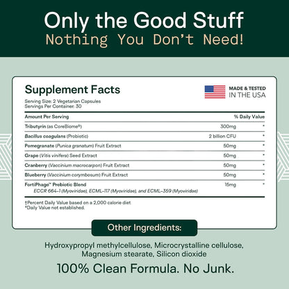 Adapt Naturals 4-in-1 Biome Protect Prebiotics, Probiotics, Postbiotics - & Polyphenols Supplement for Microbiome - Supports Immune & Gut Health, & Mental Clarity for Women & Men - 30 Day Supply