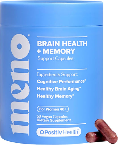 MENO Brain Health + Memory Capsules with Phosphatidylserine - 30-Day Supply