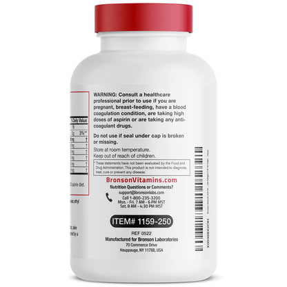 Bronson Antarctic Krill Oil 2000 mg with Omega-3s EPA, DHA, Astaxanthin and Phospholipi