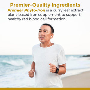 Premier Research Labs Phyto-Iron - Plant Based Iron for Men & Women for Blood Support, Curry Leaves Supplement, Iron Supplements, Non-Heme Iron, 18mg Iron Per Serving - 120 Vegetarian Capsules Premier Research LabsBuy Supplements Australia