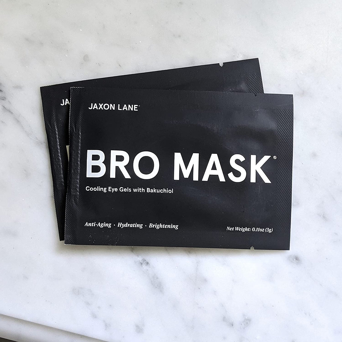 BRO MASK Under Eye Patches for Men - Hydrogel (24 Pairs Total)