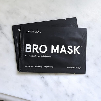 BRO MASK Under Eye Patches for Men - Hydrogel (24 Pairs Total)