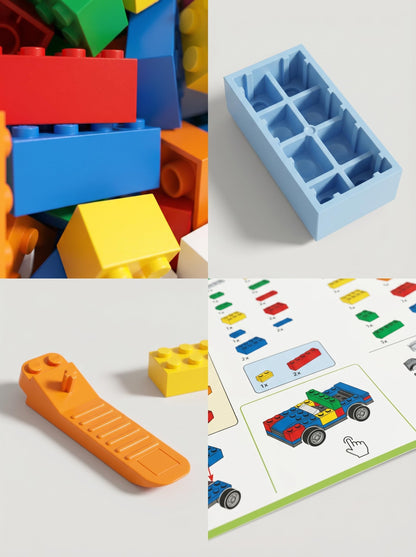 1000 PCS Classic Building Blocks Set, Safe ABS STEM Educational Construction Toy Gift for Kids Ages 3+