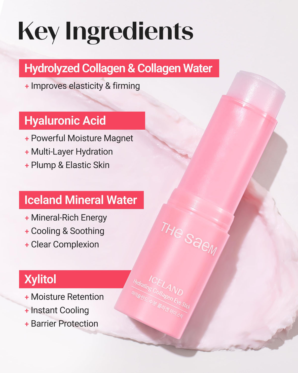 theSAEM Iceland Hydrating Collagen Eye Stick - Firming & Smoothing (0.38 oz)