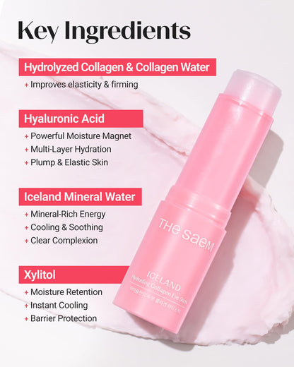 theSAEM Iceland Hydrating Collagen Eye Stick - Firming & Smoothing (0.38 oz)