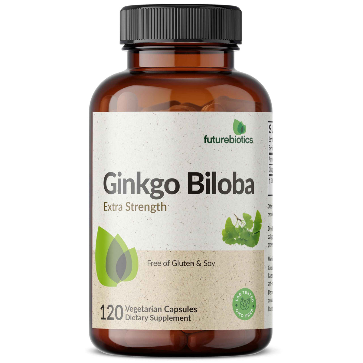 Futurebiotics Ginkgo Biloba Extra Strength Supports Brain Function & Memory Support, 120 Vegetarian Capsules