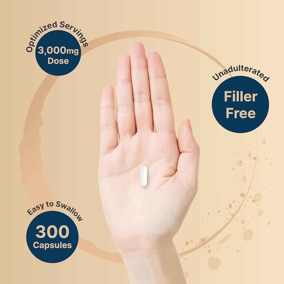 NatureBell Creatine Monohydrate Capsules 3,000mg Per Serving, 300 Count - Micronized, Unflavored Creatine Pills - Pre-Workout & Muscle Strength Support - Easy to Swallow, Filler-Free - 50 Servings