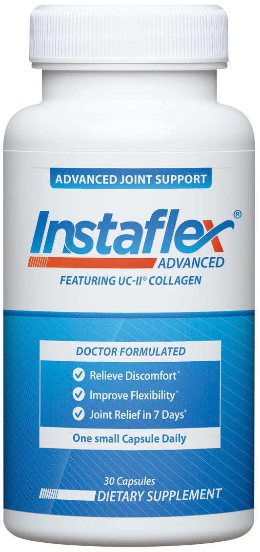 Instaflex Advanced Joint Support Supplement - Turmeric, Resveratrol, Boswellia Serrata Extract, BioPerine, UC-II Collagen- 30 Count