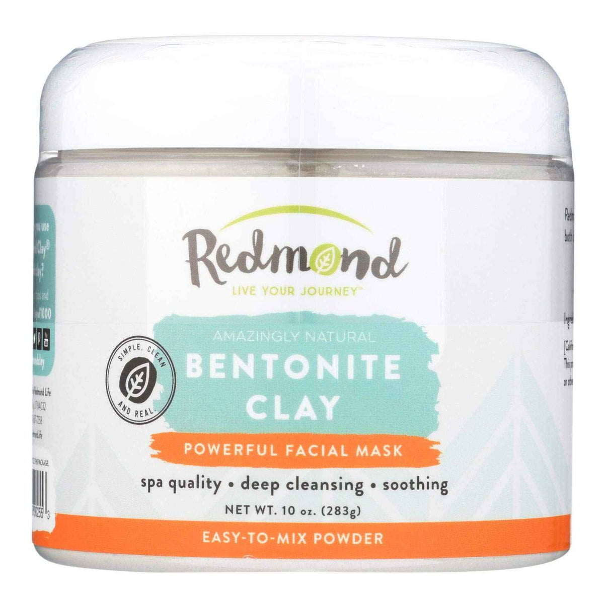 REDMOND Clay - Bentonite Clay of 1000 Uses, Soothing Facial Mask, 10 Ounce (1 Pack)