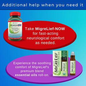 MigreLief-Now Fast-Acting Formula, As-Needed Nutritional Support for Migraine and Headache Sufferers - 60 Vegetarian Capsules MigreLiefBuy Supplements Australia