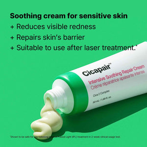 Dr.Jart+ Cicapair Sensitive Skin Korean Face Moisturizer for Redness and Barrier Repair with Centella Asiatica - Korean Skin Care - Travel Size, 0.51 Fl Oz