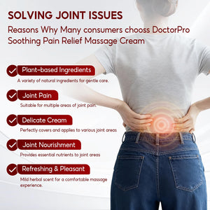 DoctorPro Soothing Massage Cream 80g Joint Relief Roll Muscle Comfort Non-Greasy Refreshing Formula for Knees, Lumbar, Neck, Back,Shoulders, Hands, and Feet, Menthol Gel DoctorProBuy Supplements Australia