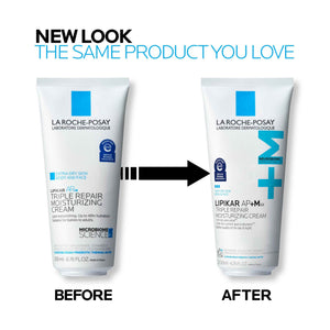 La Roche-Posay Lipikar AP+MAX Triple Repair Moisturizing Body Cream | Face & Body Lotion for Dry Skin with Shea Butter & Niacinamide | Gentle Moisturizer for Very Dry, Rough & Sensitive Skin, 200ml
