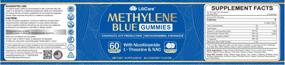 LILICARE Methylene Blue Gummies for Humans - Fast-Absorbing, Vegan, 120 Counts
