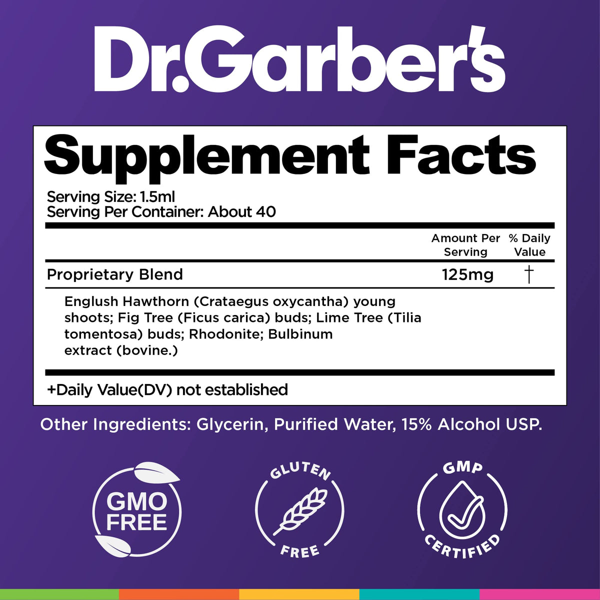 Dr. Garber's Natural Solutions Sleep Aid Oral Drops - Gemmotherapy Liquid Supplement: Supports a Safe & Healthy Sleep Cycle, Calmness & Relaxation - 60ml