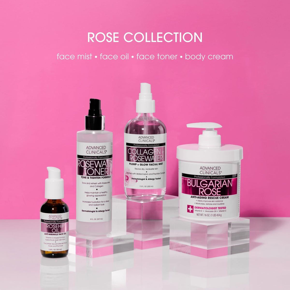 Advanced Clinicals Rosehip Oil Serum – Vitamin E & Botanical Infusion (52ml)