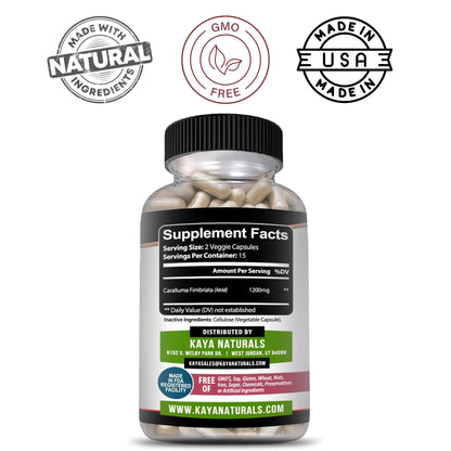 Kaya Naturals - Caralluma Fimbriata 1200mg High Potency Supplement | Maximum Strength Natural Endurance Support, Vegetarian Capsules (30 Count)