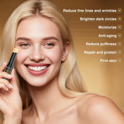 OMYIJVS Caffeine Eye Cooling Stick – Rapid Depuffing & Anti-Aging Treatment for Dark Circles, Wrinkles & Eye Bags