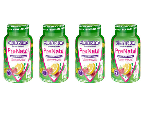 Vitafusion Prenatal, Gummy Vitamins - 90 Gummies each (Value Pack of 4)