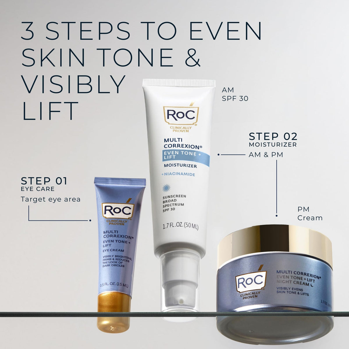 RoC Multi Correxion 5 in 1 Anti-Aging Eye Cream (0.5 oz) - Comprehensive Treatment for Dark Circles, Puffiness & Wrinkles