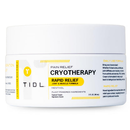TIDL Cryotherapy Pain Relief Plant-Based Menthol Cream, 3 fl oz