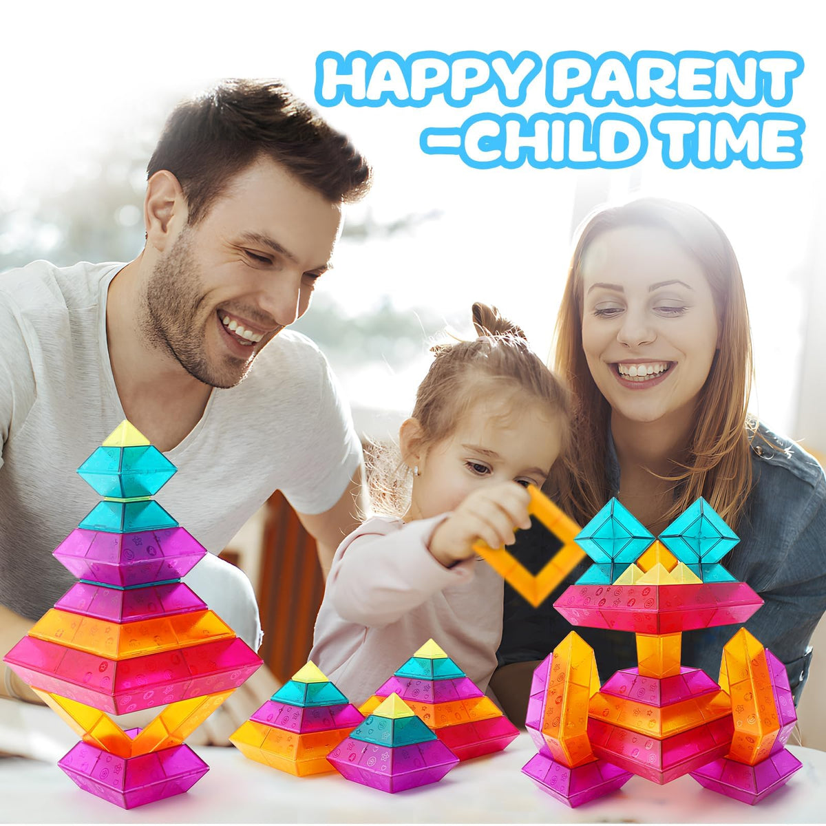 30-Piece STEM Building Blocks Set - Educational Stacking Toys for Kids