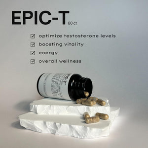 EPIC-T Testosterone Support Supplement for Men | Plant-Based Formula with Testosurge, B-Complex, B12, Zinc & Boron | Vegan, Non-GMO Daily Support EPICBuy Supplements Australia