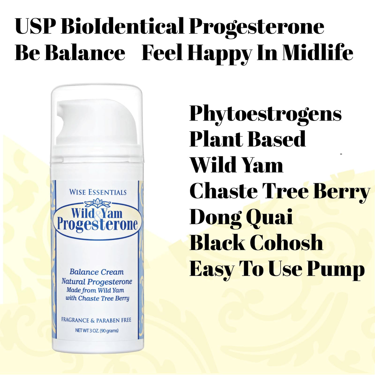 Progesterone Cream for Women Paraben Free - Bioidentical Progesterone Balance Body Cream