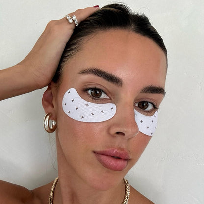 '+ Lux Unfiltered Cooling Under Eye Patches - Anti-Slip Caffeine Infused Korean Eye Mask for Puffiness & Brightening (10 Count)