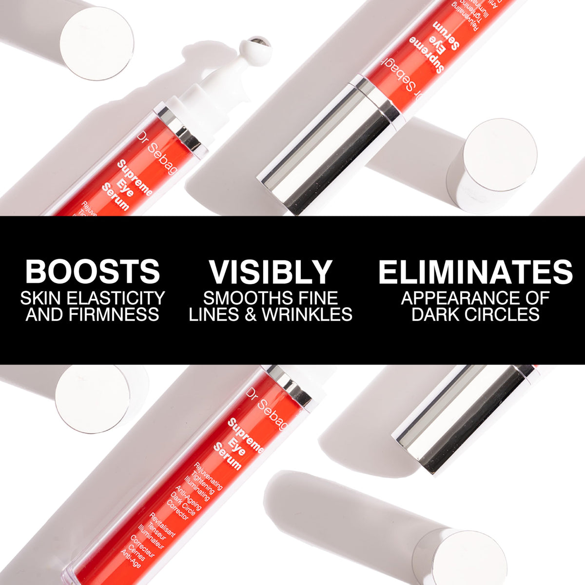 Dr Sebagh Supreme Eye Serum (0.51 fl oz) - Advanced Roll-On Formula for Firming & Brightening