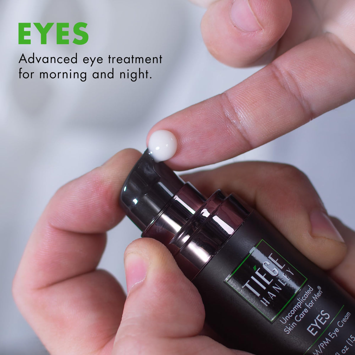 Tiege Hanley Eye Cream for Men - Morning & Night Anti-Aging (0.5 oz)