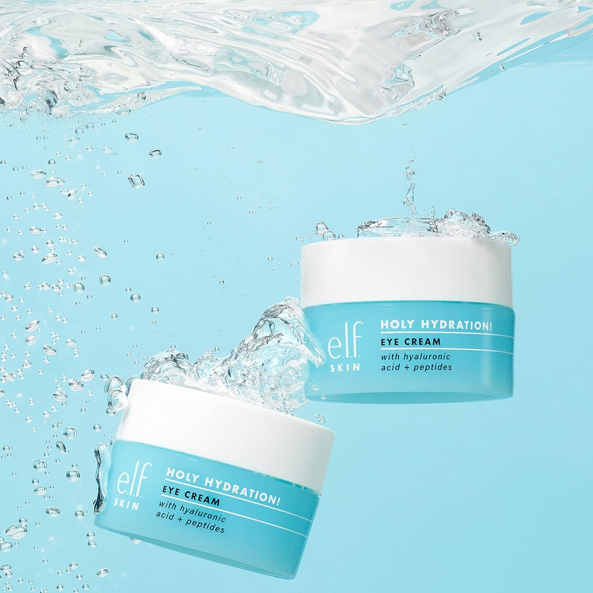 e.l.f. SKIN Holy Hydration! Eye Cream Mini - Travel Size Hydrating Eye Cream with Hyaluronic Acid & Peptides