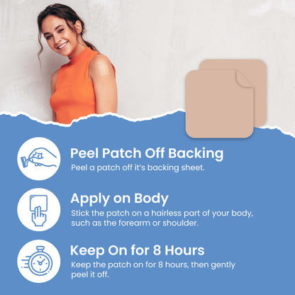 VIORY Melatonin Sleep Patches for Adults Extra Strength | Easy-to-Apply