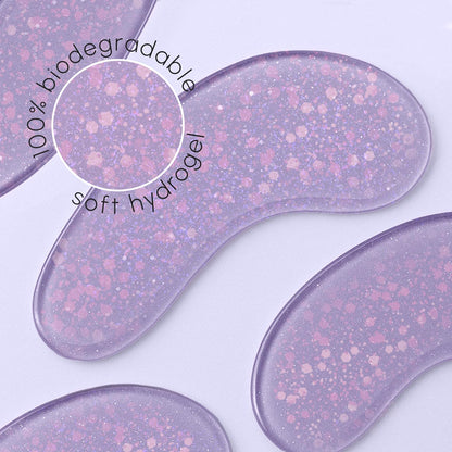 MAREE Violet Eye Gels - Marine Collagen Under Eye Patches for Puffiness, Dark Circles & Intensive Hydration