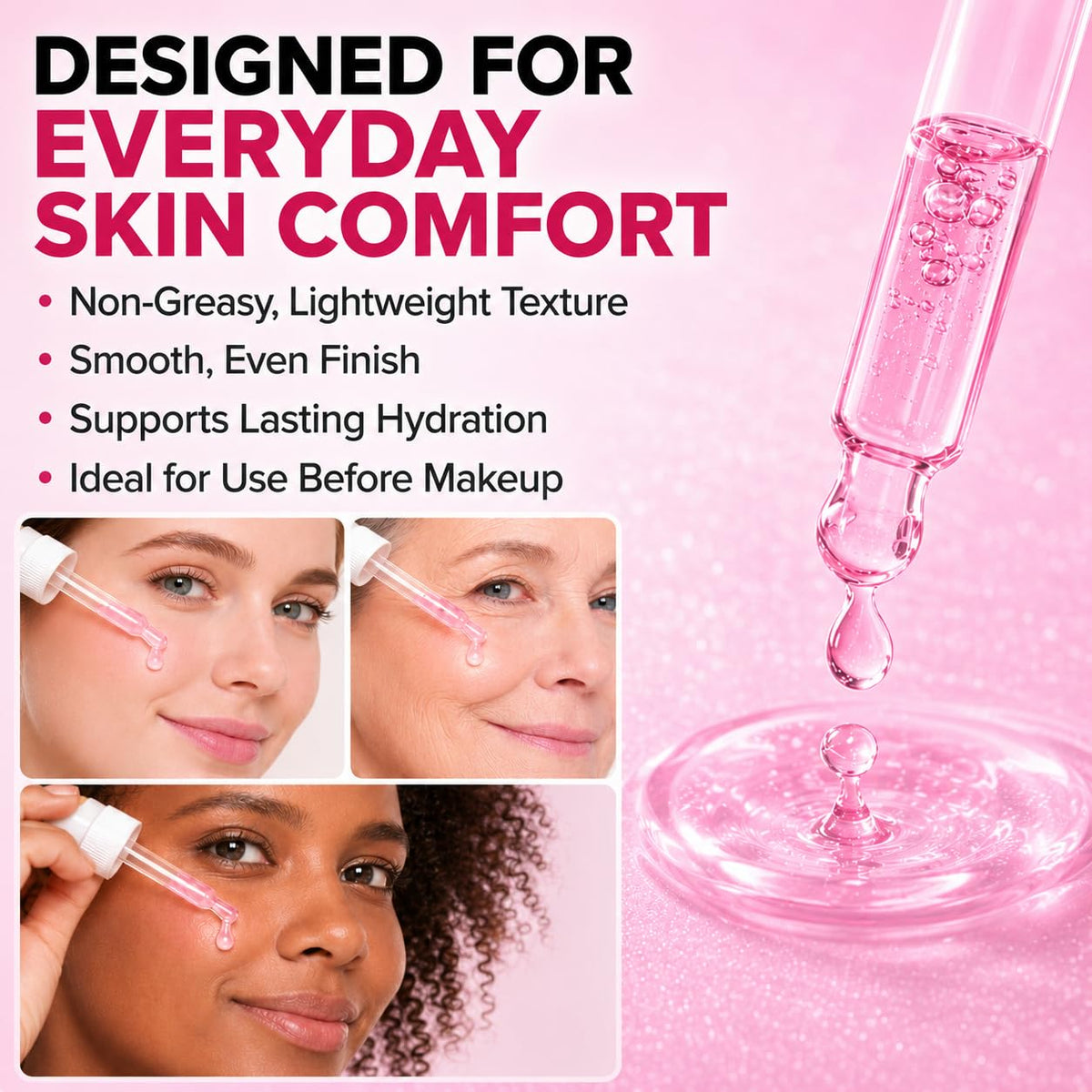PDRN Pink Peptide Serum - 100% Natural, Vegan PDRN Serum (1 fl oz, 30ml) - Multi-Peptide & Hyaluronic, Skin Barrier Support, Wrinkle & Pore Care, Firming, Hydration Glow, Rose PDRN (Sodium DNA)