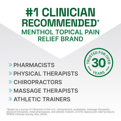 Biofreeze Professional Gel Pain Relief for Knee, Neck, Hip, Joint, Shoulder, & Simple Backache, Arthritis Pain Reliever, Sore Muscle Relief, Colorless Menthol Gel 32 Fl Oz