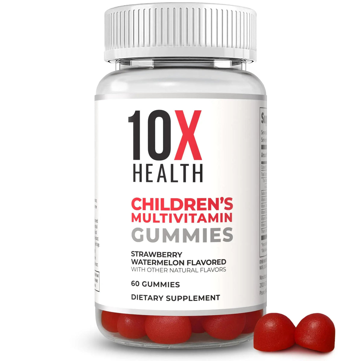 10X Health Children’s Methylated Multivitamin Gummies - 60 Count Kids Multivitamin Gummies, Complete Daily Nutrition