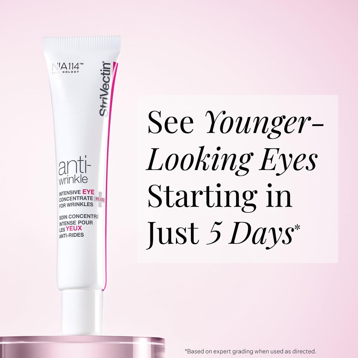 StriVectin Anti-Wrinkle Intensive Eye Cream Concentrate PLUS – Firming Eye Cream for Crow’s Feet, Puffiness & Dark Circles (1 fl oz)