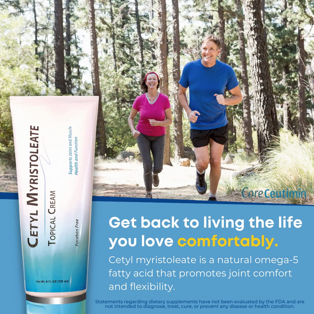 CoreCeutimin Cetyl Myristoleate Omega 5 Topical Cream, 4 oz