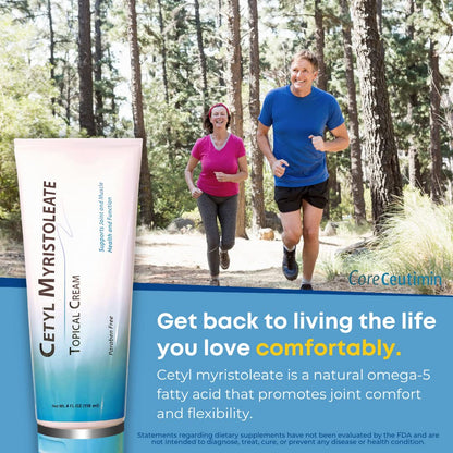 CoreCeutimin Cetyl Myristoleate Omega 5 Topical Cream, 4 oz