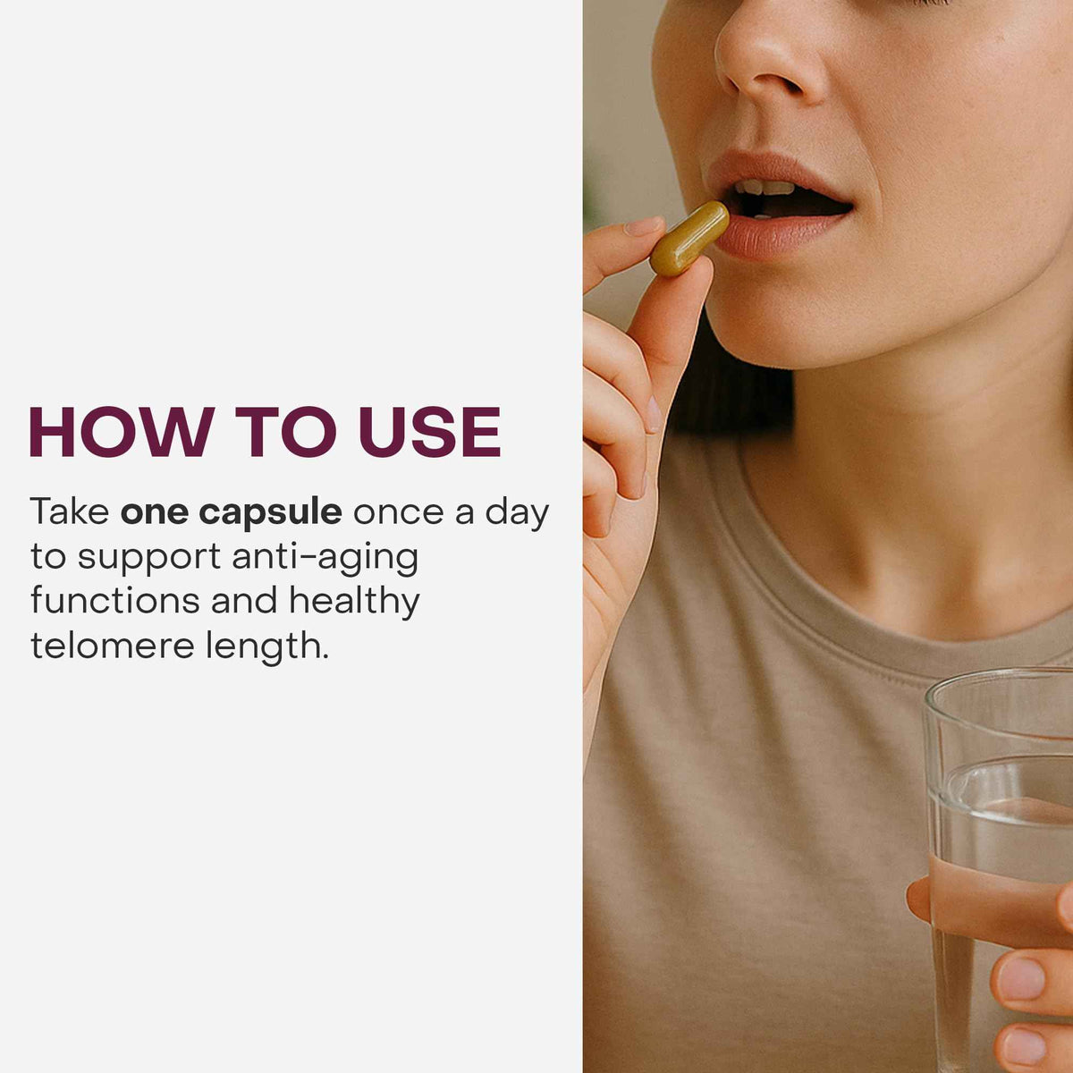 Healthycell Telomere Length Supplement - Anti-Aging Telomere Lengthening Supplements with Phytonutrients & Vitamins for Cellular Health - AC-11, Astragalus & Resveratrol - 30 Capsules