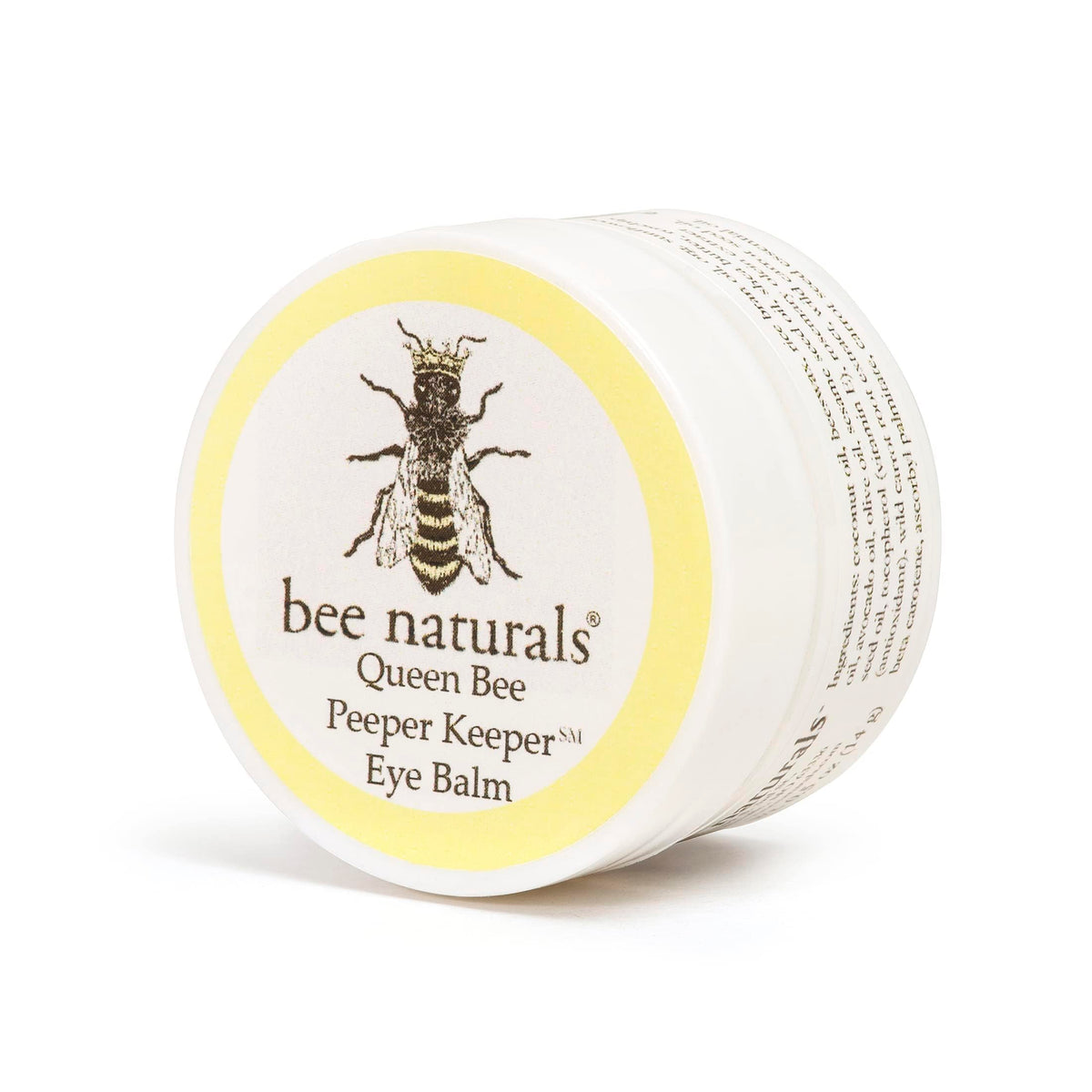 Bee Naturals Queen Bee Best Eye Balm Peeper Keeper – Natural Eye Balm with Vitamin E & 10 Oils for Crow’s Feet, Wrinkles & Fine Lines