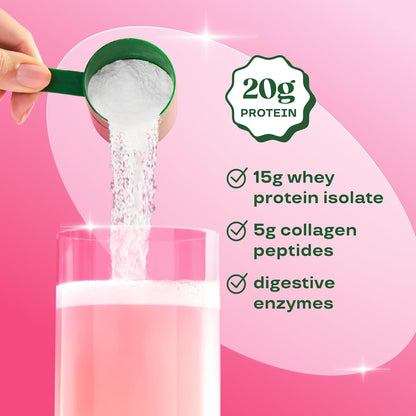 Bloom Strawberry Watermelon Clear Protein and Greens Gummies Bundle