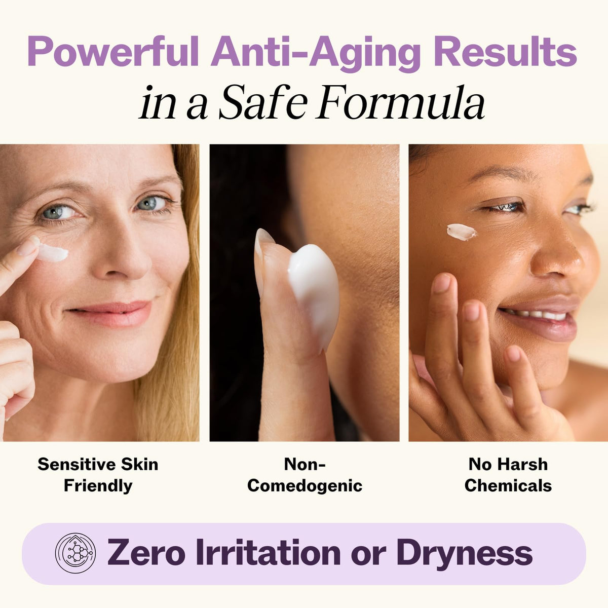 LilyAna Naturals Eye Cream (1.0 oz Bottle) - Natural Anti-Aging Treatment for Dark Circles, Puffiness & Sensitive Skin