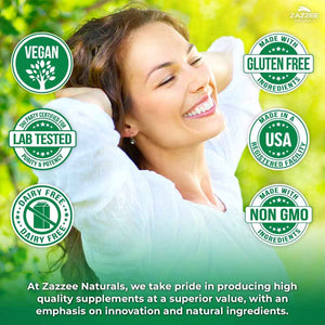 Zazzee Organic Lemon Balm 10:1 Extract, 180 Vegan Capsules, 6 Month Supply, Melissa Officinalis, Calm, Mood, Stress & Relaxation Support, Herbal Supplement, All-Natural, Non-GMO, Made in the USA
